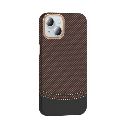 Apple iPhone 15 Case Magsafe Charging Feature Carbon Fiber Look Zore Gros Cover - 16