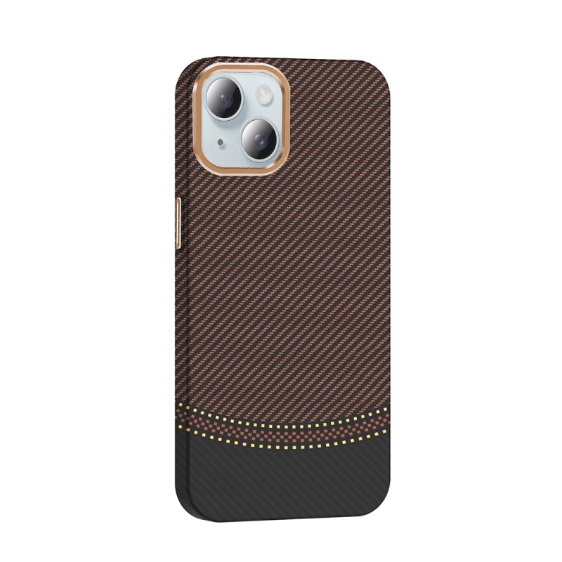 Apple iPhone 15 Case Magsafe Charging Feature Carbon Fiber Look Zore Gros Cover - 16