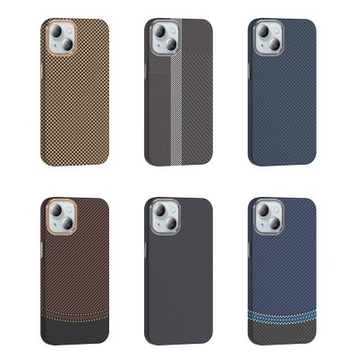 Apple iPhone 15 Case Magsafe Charging Feature Carbon Fiber Look Zore Gros Cover - 20