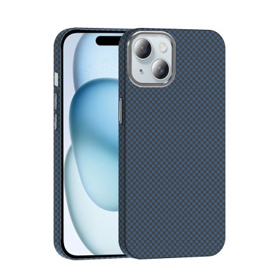 Apple iPhone 15 Case Magsafe Charging Feature Carbon Fiber Look Zore Gros Cover - 3