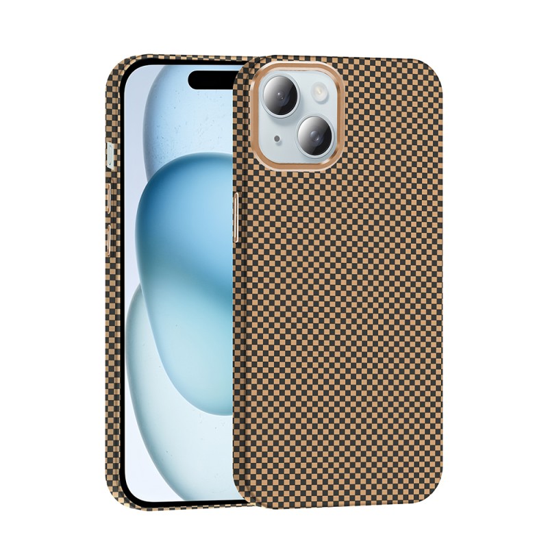 Apple iPhone 15 Case Magsafe Charging Feature Carbon Fiber Look Zore Gros Cover - 7