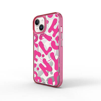 Apple iPhone 15 Case Magsafe Charging Feature Paint Pattern Wiwu Fluorescent G Series Cover - Wiwu
