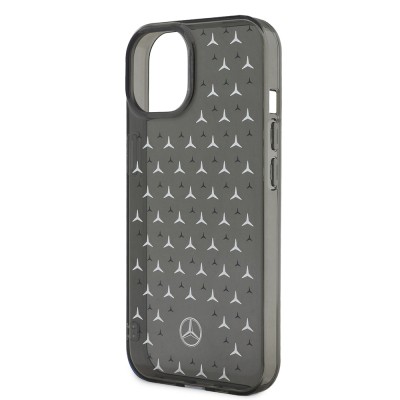 Apple iPhone 15 Case Mercedes Benz Dual Layer Star Pattern Design Cover - 8