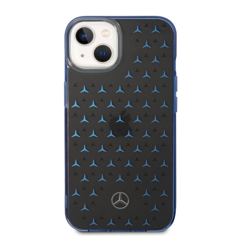 Apple iPhone 15 Case Mercedes Benz Dual Layer Star Pattern Design Cover - 11
