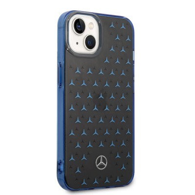 Apple iPhone 15 Case Mercedes Benz Dual Layer Star Pattern Design Cover - 12