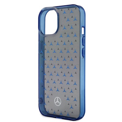 Apple iPhone 15 Case Mercedes Benz Dual Layer Star Pattern Design Cover - 14