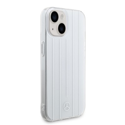 Apple iPhone 15 Case Mercedes Benz Original Licensed New Urban 3 IML Printed Parallel Line Patterned Cover - 5