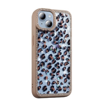 Apple iPhone 15 Case Stone and Glitter Design Zore Azra Cover - 5