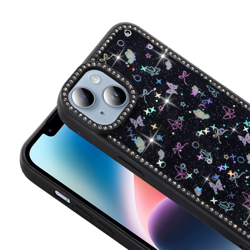 Apple iPhone 15 Case Stone and Glitter Design Zore Azra Cover - 9