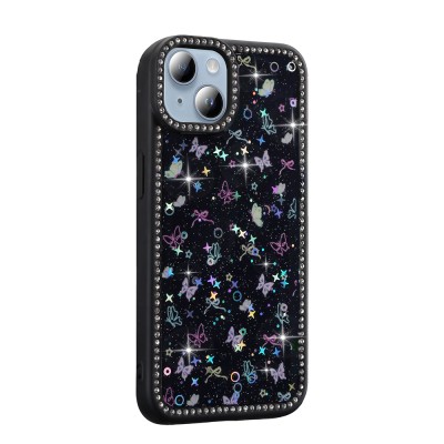 Apple iPhone 15 Case Stone and Glitter Design Zore Azra Cover - 6