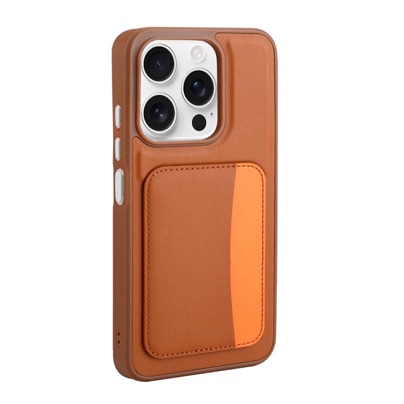 Apple iPhone 15 Case with Card Holder Zore X-Card Silicone Cover - 8