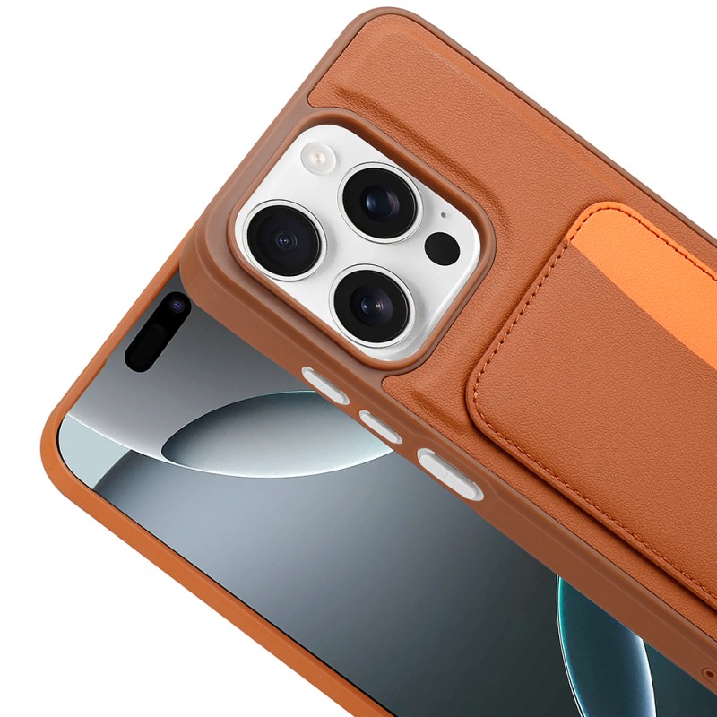 Apple iPhone 15 Case with Card Holder Zore X-Card Silicone Cover - 13