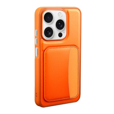 Apple iPhone 15 Case with Card Holder Zore X-Card Silicone Cover - 9