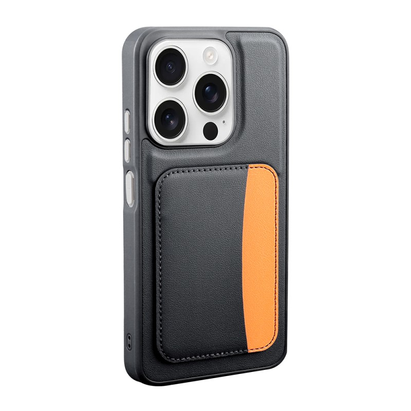 Apple iPhone 15 Case with Card Holder Zore X-Card Silicone Cover - 11