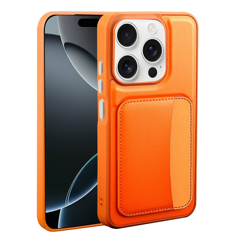 Apple iPhone 15 Case with Card Holder Zore X-Card Silicone Cover - 5
