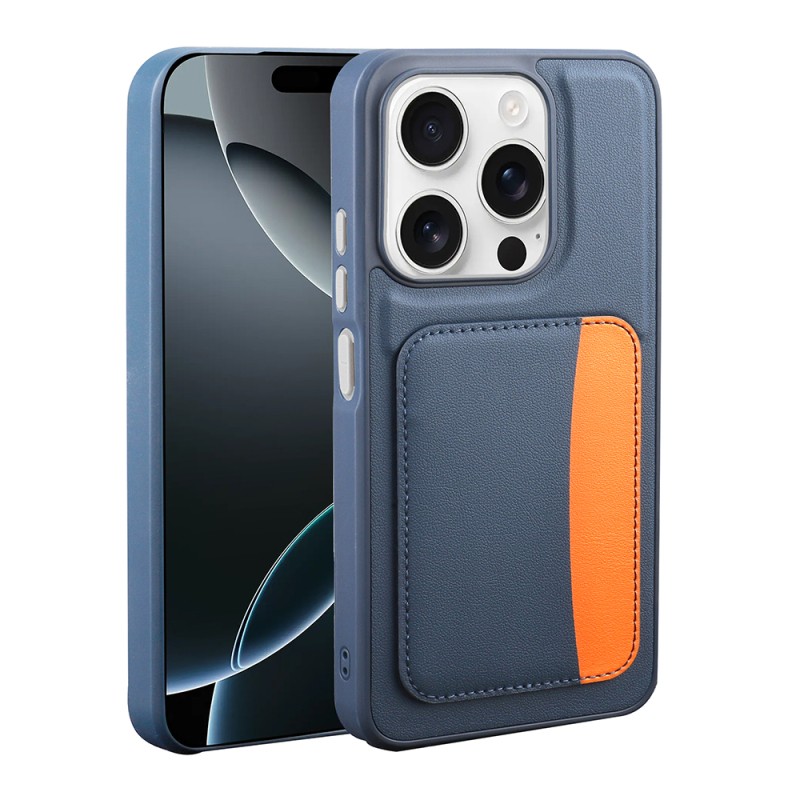 Apple iPhone 15 Case with Card Holder Zore X-Card Silicone Cover - 2