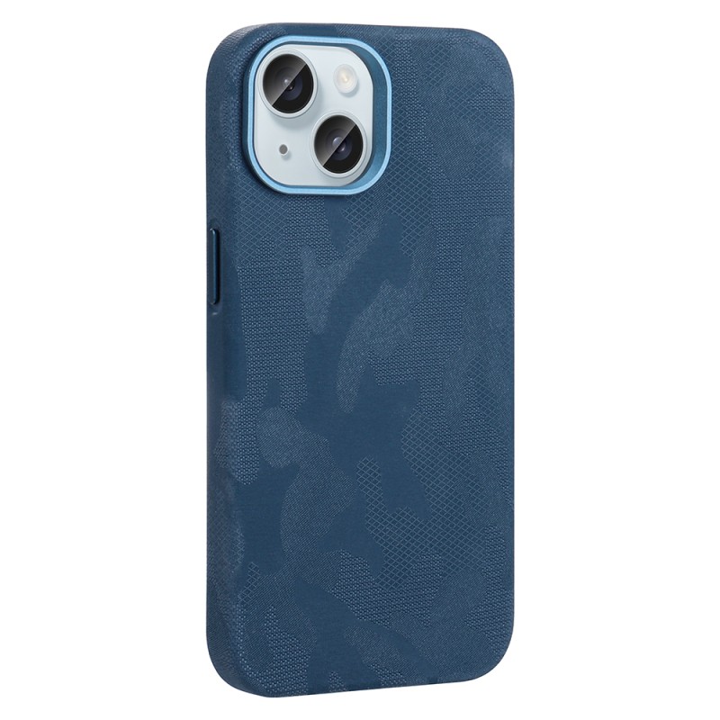 Apple iPhone 15 Case with M-Safe Charging Feature, Camouflage Design, Zore Sera Hard PC Cover - 5