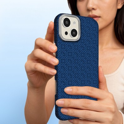 Apple iPhone 15 Case with M-Safe Charging Feature, Zore Paris Vax Hard PC Cover - 7