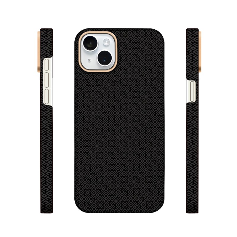 Apple iPhone 15 Case with M-Safe Charging Feature, Zore Paris Vax Hard PC Cover - 9