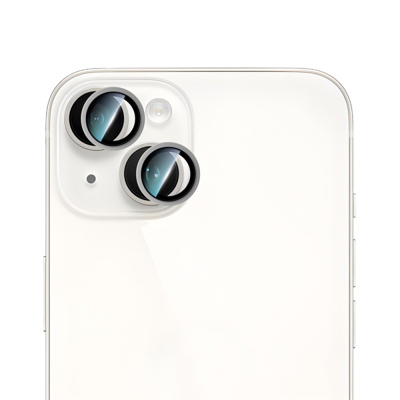 Apple iPhone 15 CaseWorld Alloy Series Oleophobic Anti-Reflective Camera Lens Protector - 8