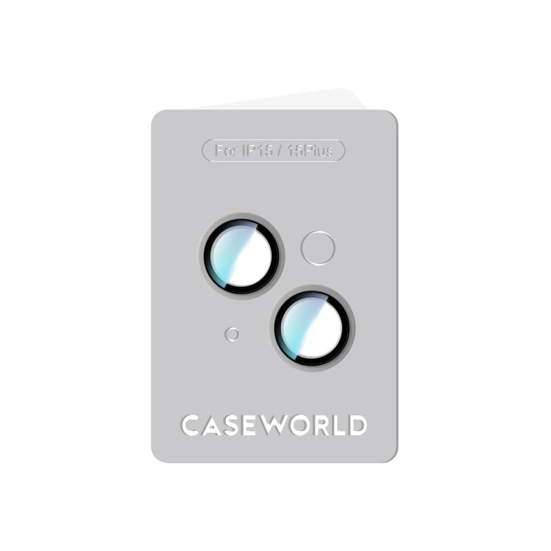 Apple iPhone 15 CaseWorld Alloy Series Oleophobic Anti-Reflective Camera Lens Protector - 11