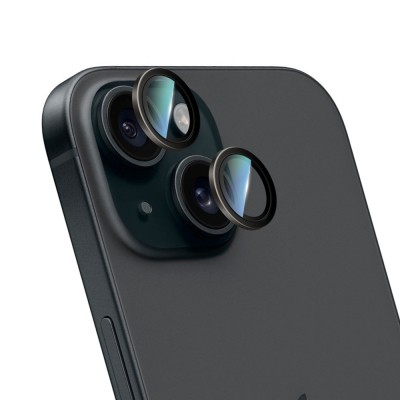 Apple iPhone 15 CaseWorld Alloy Serisi Oleofobik Anti Reflective Kamera Lens Koruyucu - 5