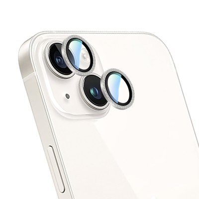 Apple iPhone 15 CaseWorld Alloy Sparkling Diamond Serisi Taşlı Lens Koruyucu - 9