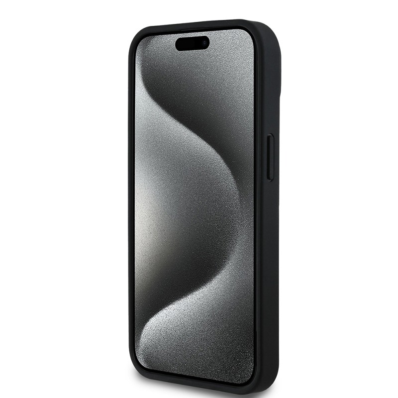 Apple iPhone 15 Kılıf Aston Martin Orjinal Lisanslı M-safe Şarj Özellikli Renkli Halka ve Karbon Fiber Tasarımlı Kapak - 6