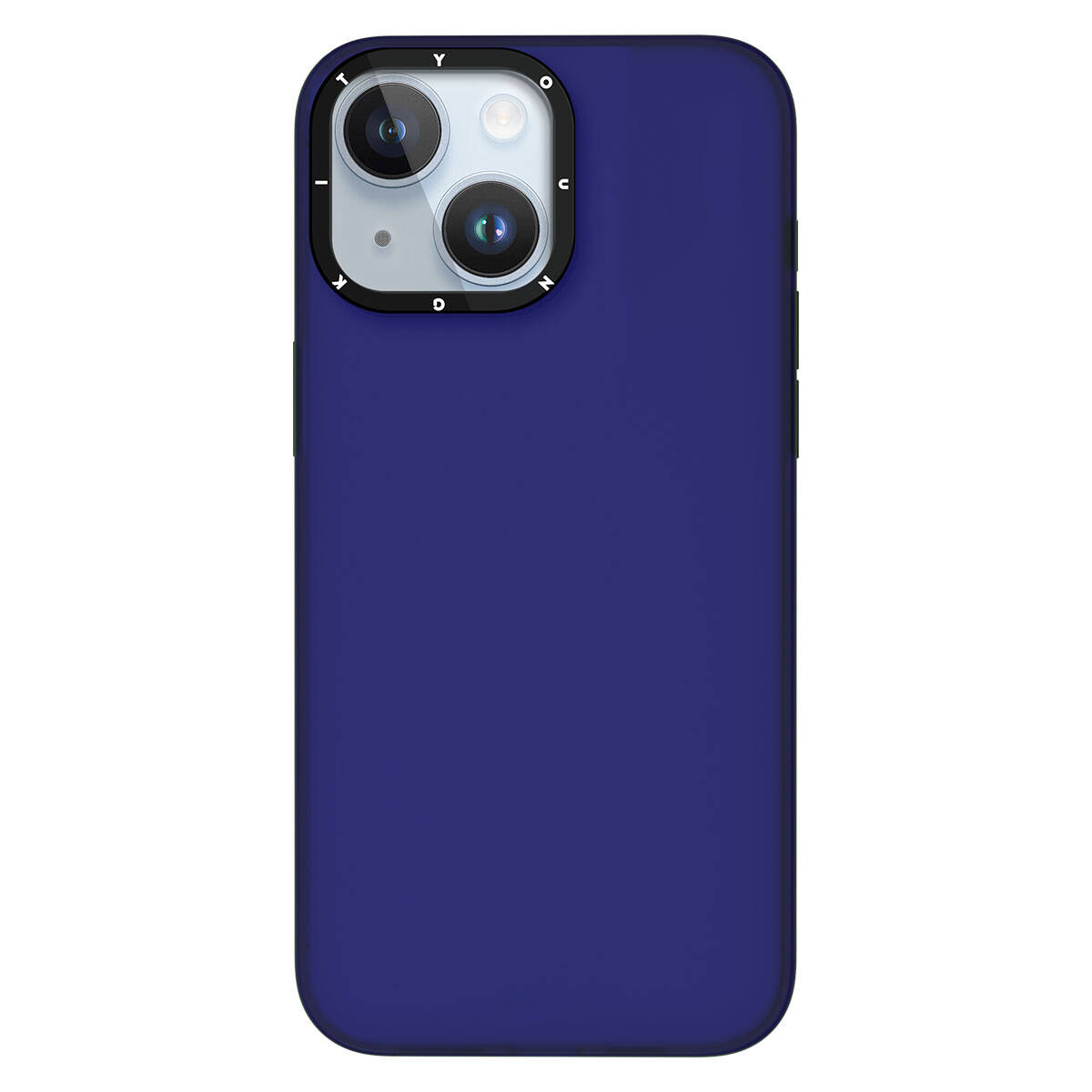 Apple iPhone 15 Kılıf Buzlu Mat Tasarım Youngkit Hidden Sand Serisi Kapak - Mavi