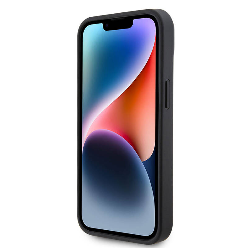 Apple iPhone 15 Kılıf Ferrari Orjinal Lisanslı M-safe Şarj Özellikli Metal Logolu PU Karbon Kapak - 5
