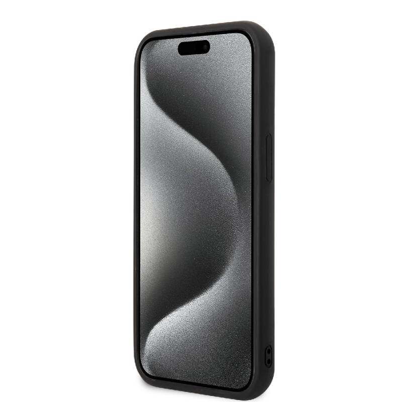 Apple iPhone 15 Kılıf Hello Kitty Orjinal Lisanslı Yazı ve İkonik Logolu 3D Rubber Kitty Head Kapak - 5