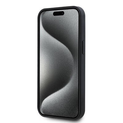 Apple iPhone 15 Kılıf Karl Lagerfeld Orjinal Lisanslı M-safe Şarj Özellikli KL Yazılı Hot Stamp Kapak - 11