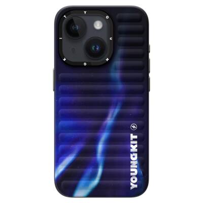 Apple iPhone 15 Kılıf Kuzey Işıkları Desenli Youngkit Aurora Serisi Kapak - Youngkit