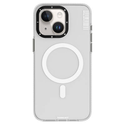 Apple iPhone 15 Kılıf M-safe Şarj Özellikli YoungKit Crystal Color Serisi Kapak - Youngkit