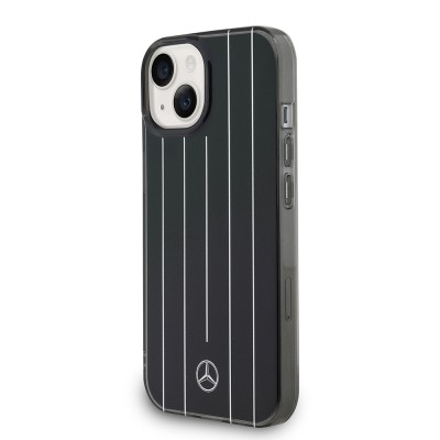 Apple iPhone 15 Kılıf Mercedes Benz Orjinal Lisanslı New Urban 3 IML Baskılı Paralel Çizgi Desenli Kapak - 9