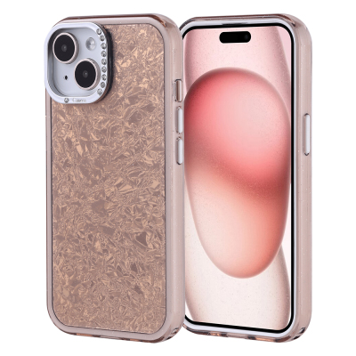 Apple iPhone 15 Kılıf Taşlı Tasarımlı Zore Kapi Kapak - Zore