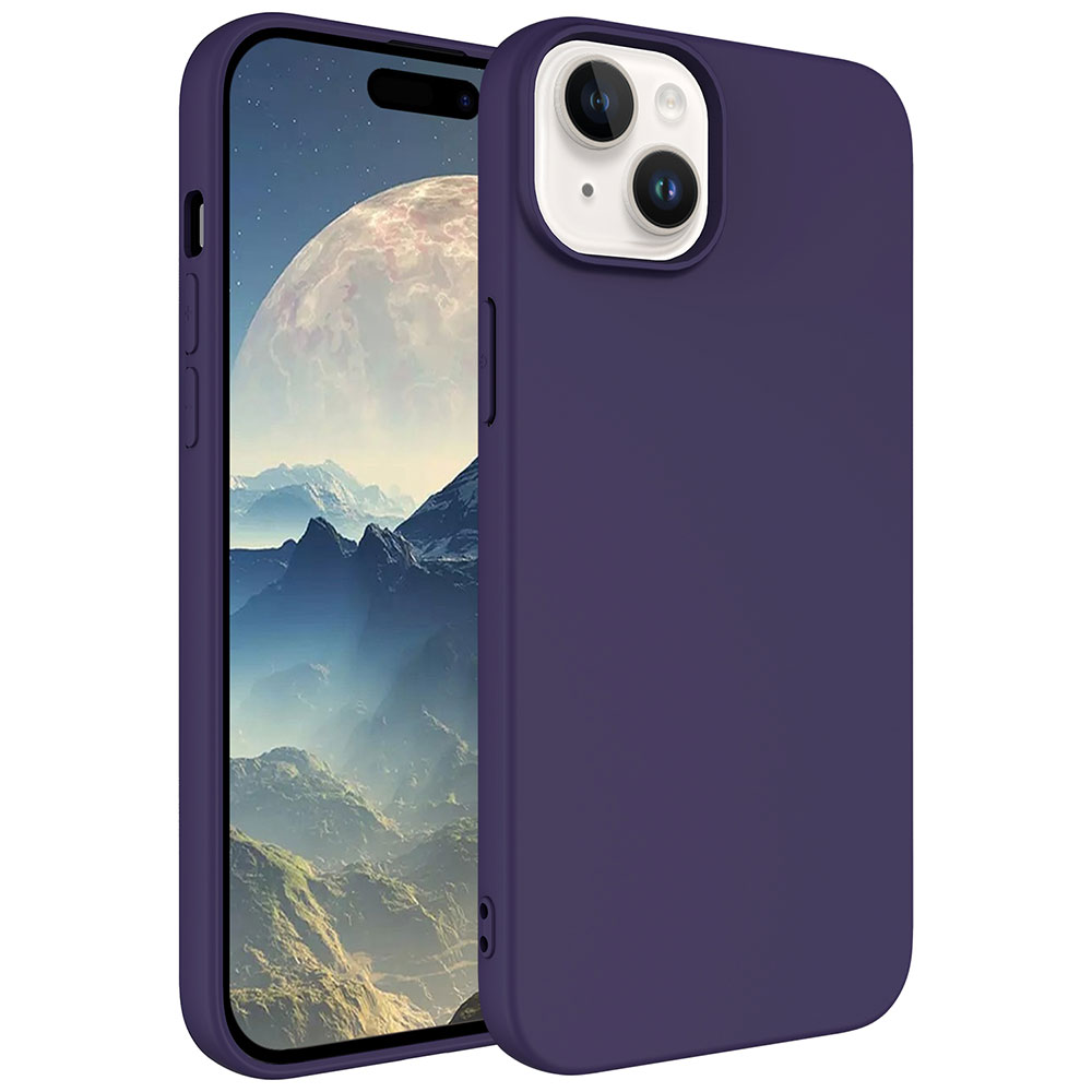 Apple iPhone 15 Kılıf Zore LSR Lansman Kapak - Derin Mor