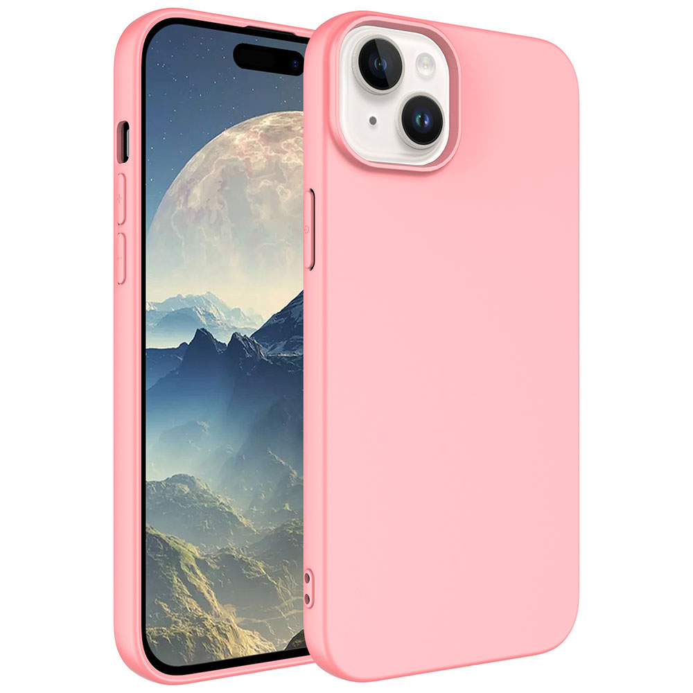 Apple iPhone 15 Kılıf Zore LSR Lansman Kapak - Pembe Açık