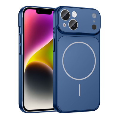 Apple iPhone 15 Kılıf Zore M-Safe Şarj Özellikli Kamera Korumalı Formen Kapak - Zore