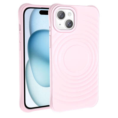 Apple iPhone 15 M-safe Şarj Özellikli Airbagli Mat Görünümlü Zore Hepi Kapak - Zore