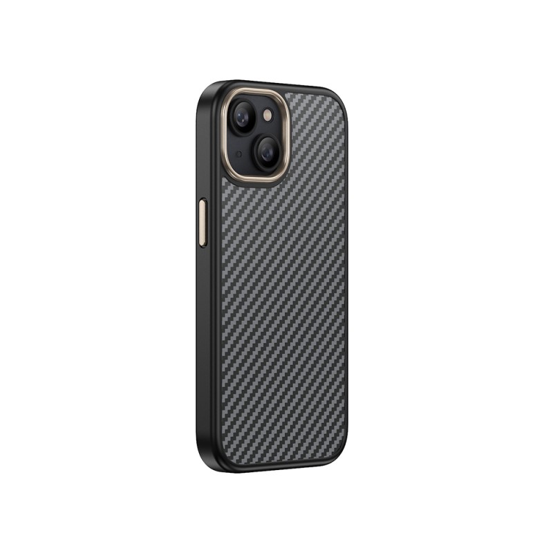 Apple iPhone 15 Plus Case Magsafe Charging Feature Carbon Fiber Look Zore Antina Cover - 18