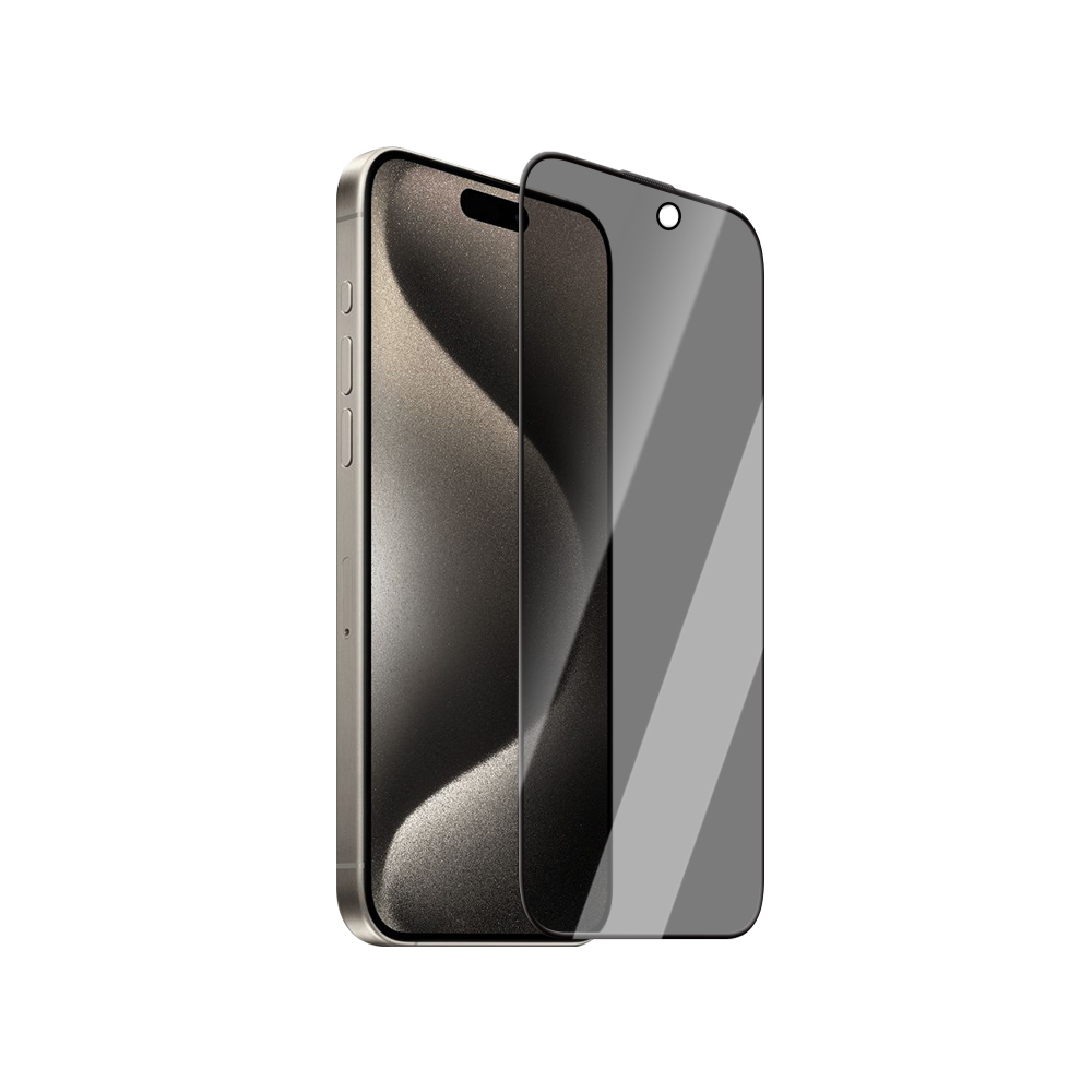 Apple iPhone 15 Plus CaseWorld 0.25mm Privacy 3D Temperli Cam Ekran Koruyucu