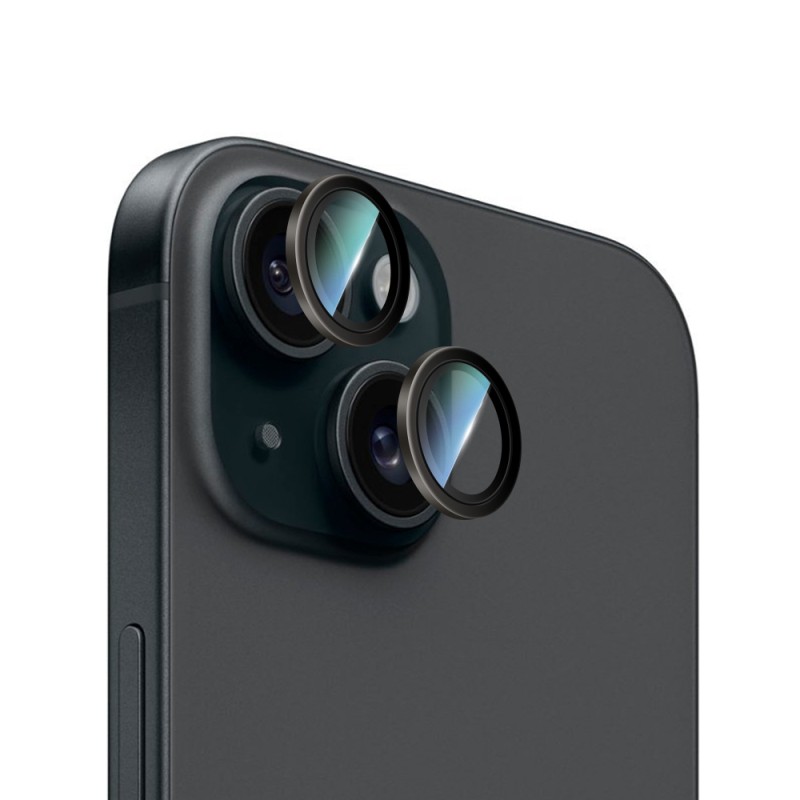 Apple iPhone 15 Plus CaseWorld Alloy Series Oleophobic Anti-Reflective Camera Lens Protector - 1