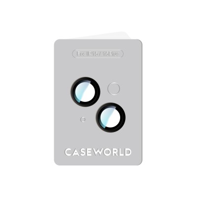 Apple iPhone 15 Plus CaseWorld Alloy Series Oleophobic Anti-Reflective Camera Lens Protector - 5