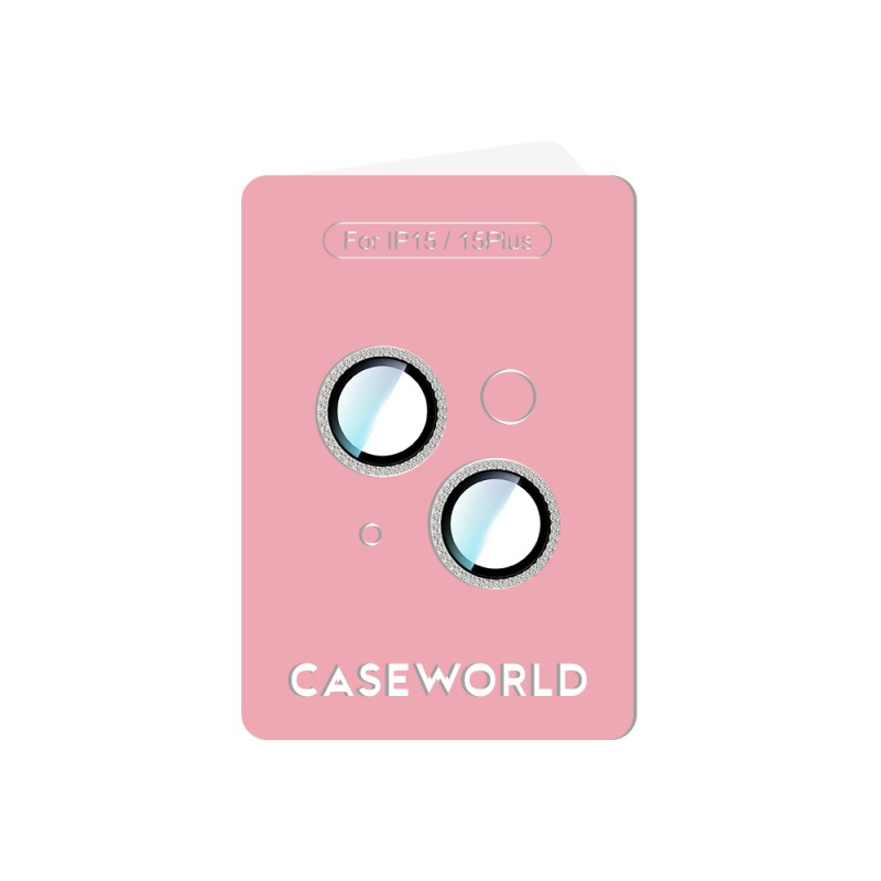 Apple iPhone 15 Plus CaseWorld Alloy Sparkling Diamond Serisi Taşlı Lens Koruyucu - 8