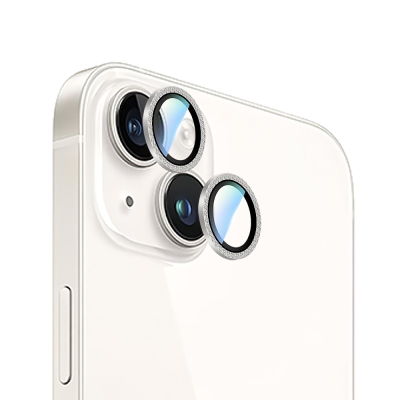 Apple iPhone 15 Plus CaseWorld Alloy Sparkling Diamond Serisi Taşlı Lens Koruyucu - 10