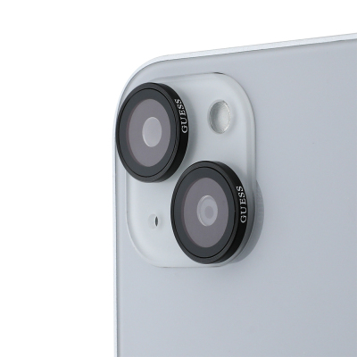 Apple iPhone 15 Plus Guess Original Licensed Metal Camera Lens Protector - Guess