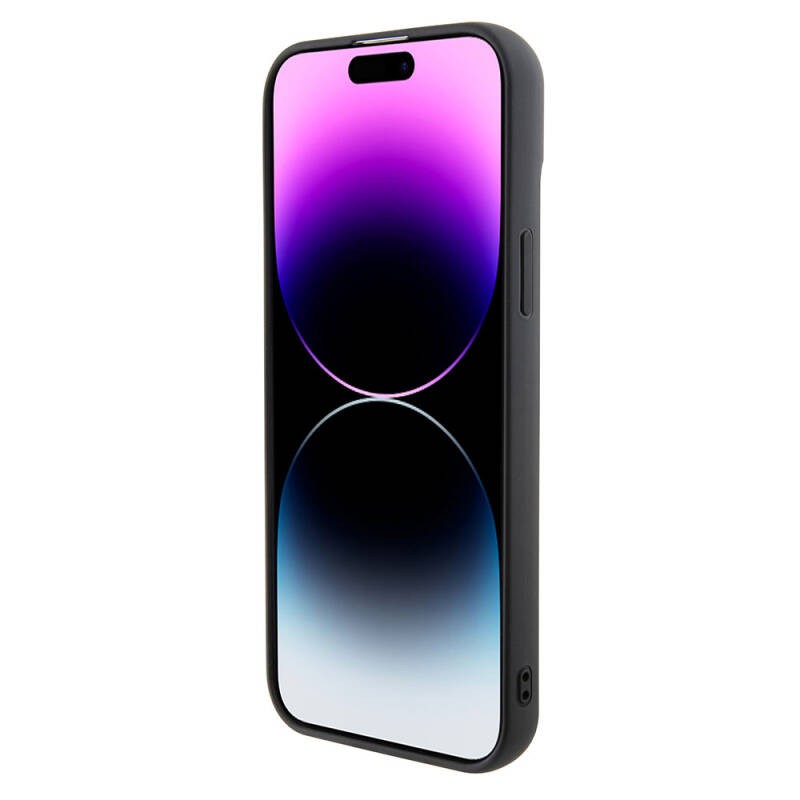 Apple iPhone 15 Plus Kılıf Ferrari Orjinal Lisanslı M-safe Şarj Özellikli Metal Logolu PU Karbon Kapak - 5