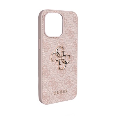 Apple iPhone 15 Plus Kılıf Guess Orjinal Lisanslı PU Deri 4G Büyük Metal Logolu Çapraz Vücut Askılı Kapak - 17