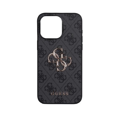 Apple iPhone 15 Plus Kılıf Guess Orjinal Lisanslı PU Deri 4G Büyük Metal Logolu Çapraz Vücut Askılı Kapak - 18